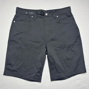 Gerry Men's Black Flat-Front Performance Shorts Size 32